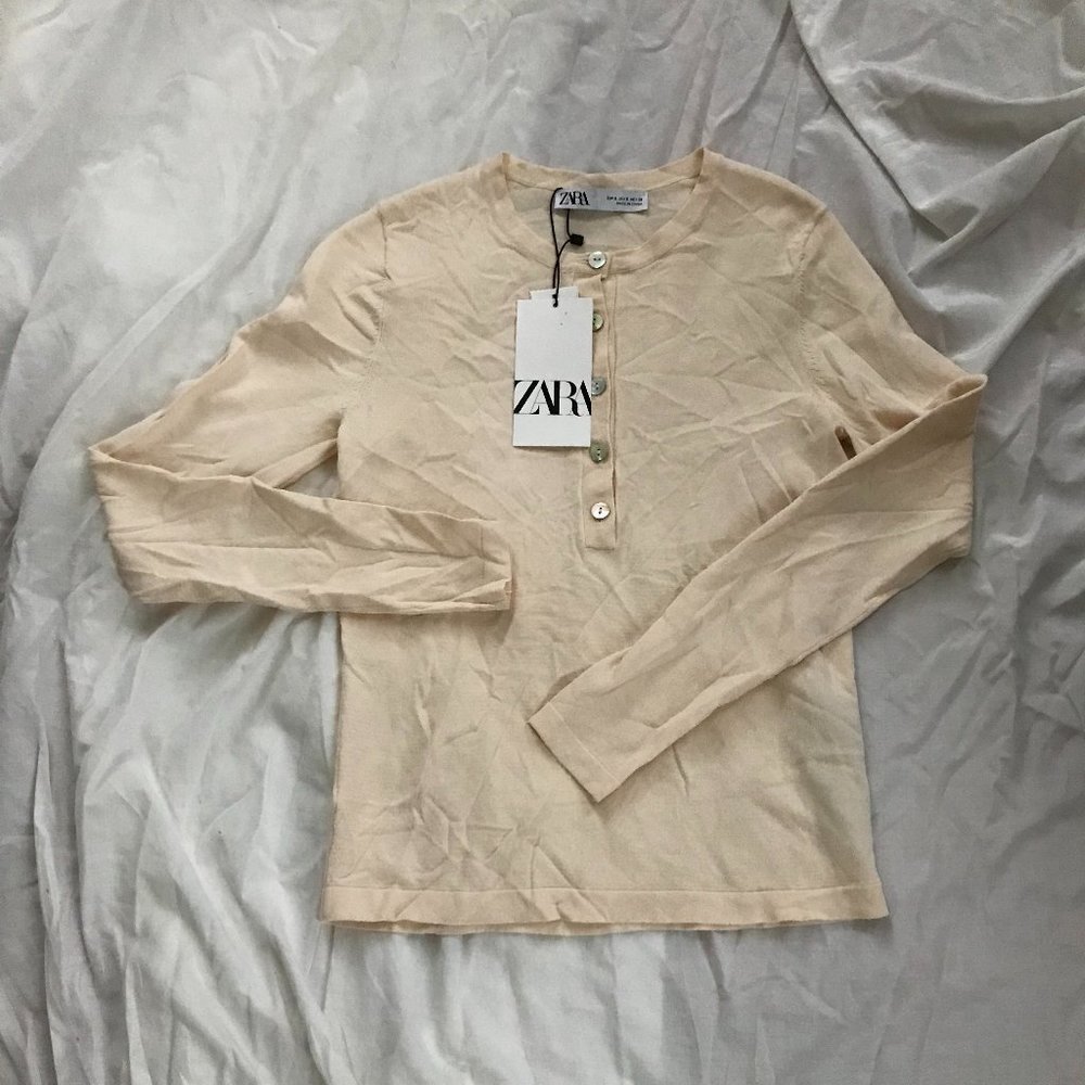 Zara Long Sleeve Top Size XS Small